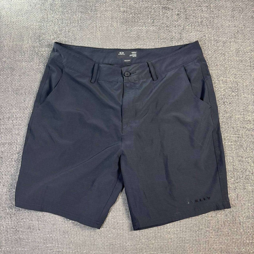 Oakley Hybrid Shorts Mens 33 Black Stretch Quick Dry Activewear A1-1234